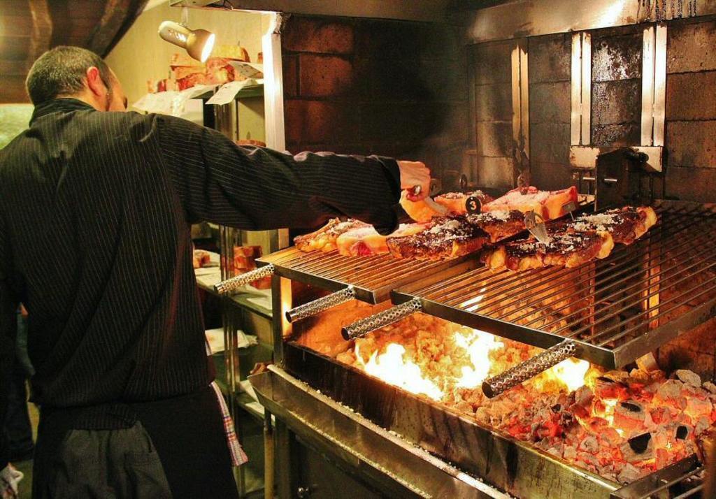 Chuleta en las sidrerias