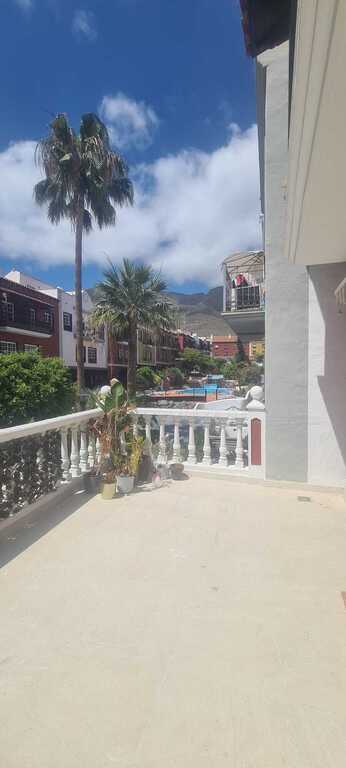 Front terrace - views over botanical garden and pools
