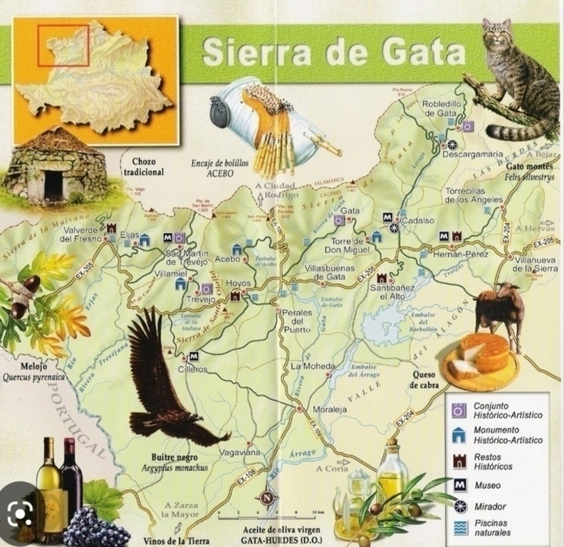 Curiosidades Sierra de Gata. Gata Mountains Curiosities