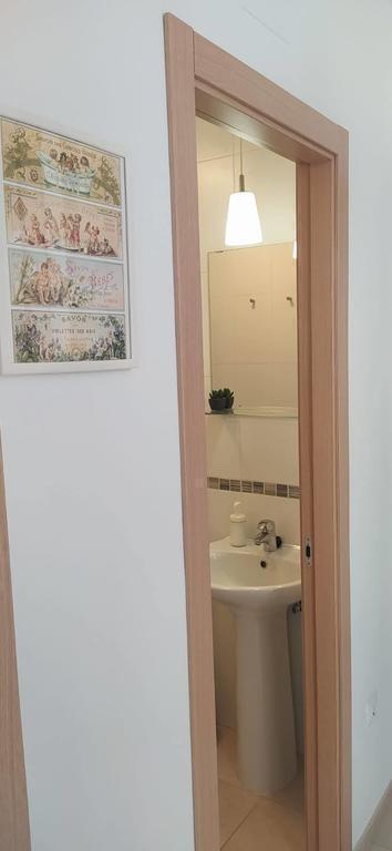 Bathroom with a wide shower
