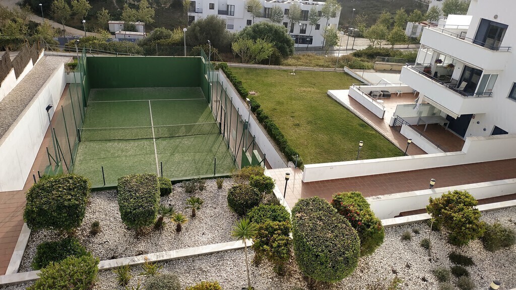Paddle tennis court in the residential area