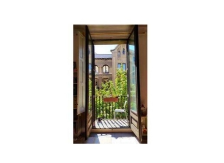 One of the three sunny balconies