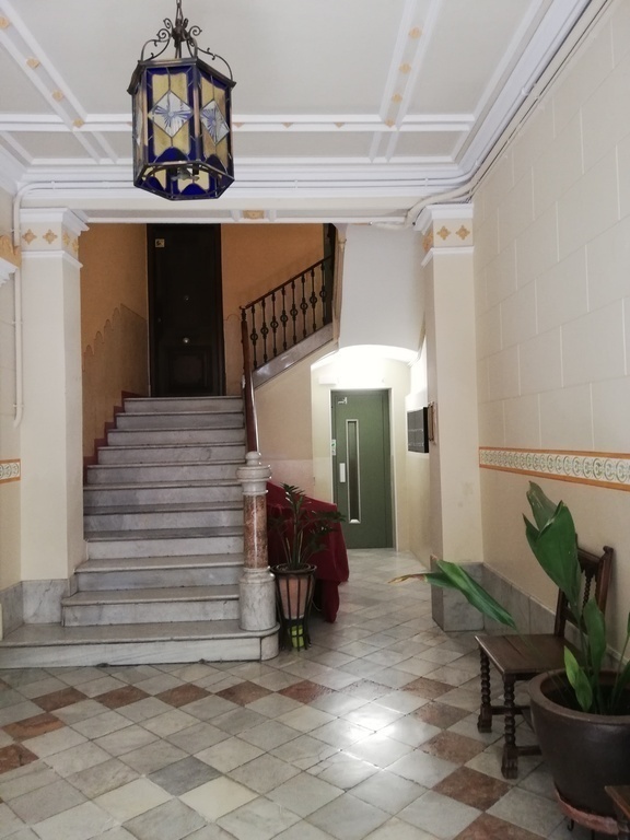 Entrance to the building