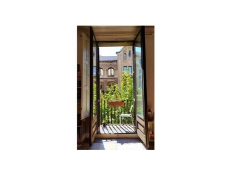 One of the three sunny balconies