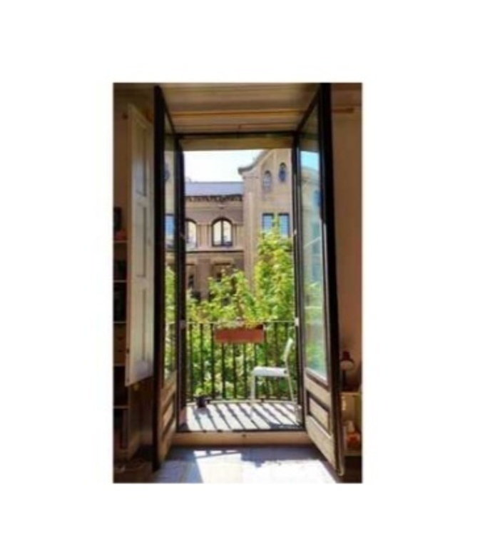 One of the three sunny balconies