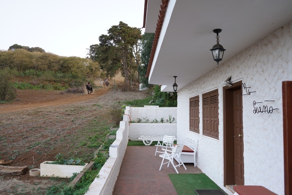 Terraza delantera de la vivienda