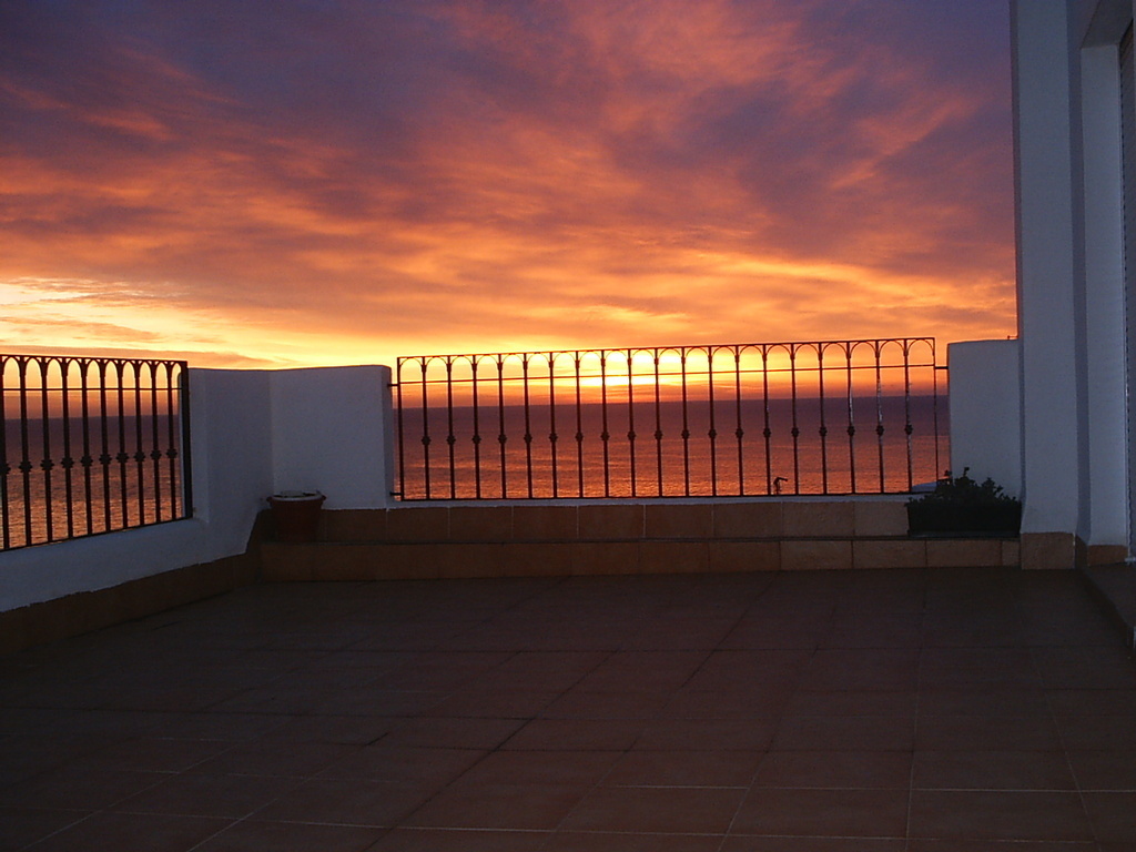 a very special sunset from home