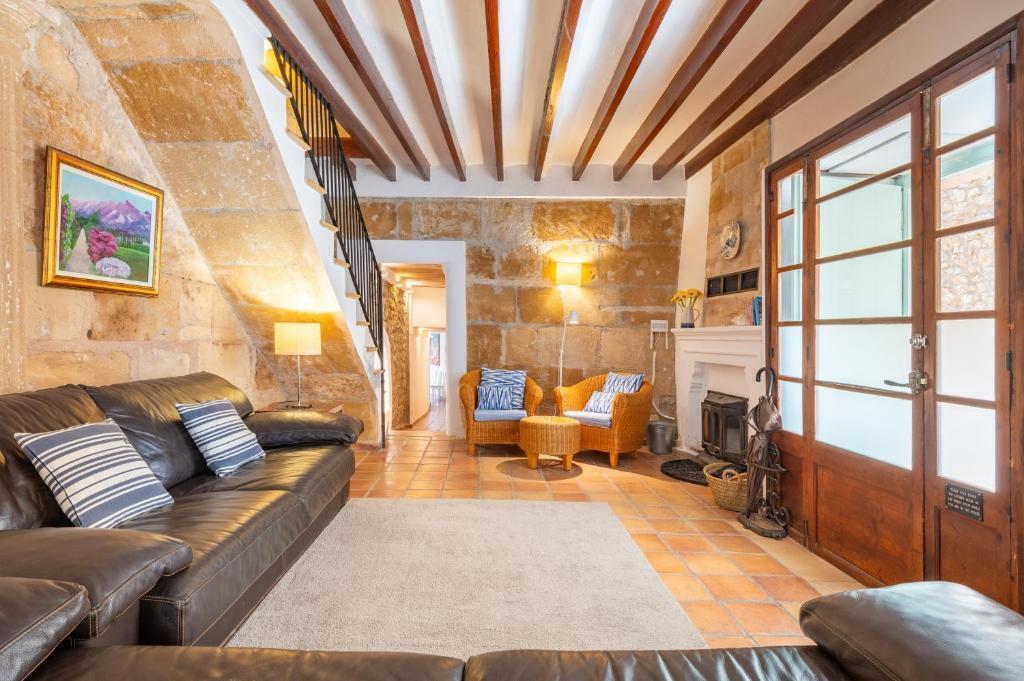 Sitting room with log burning stove