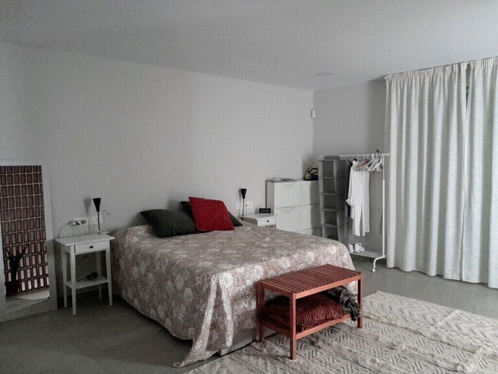 Large bedroom with ensuite and superb view from balcony