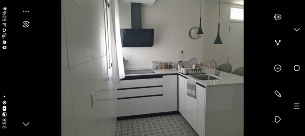 Open plan kitchen, dining, lounge room