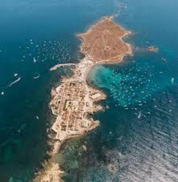 Isla de Tabarca. Vista aerea