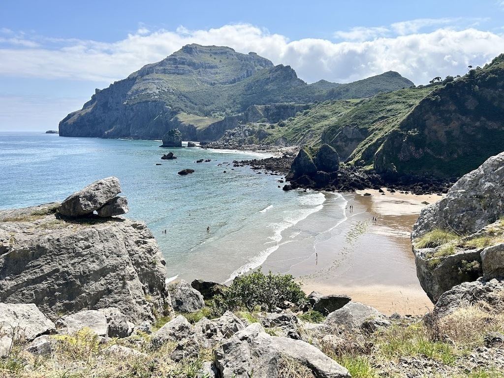 View of the San Julián beach, a beautiful secluded cove minutes away from our house