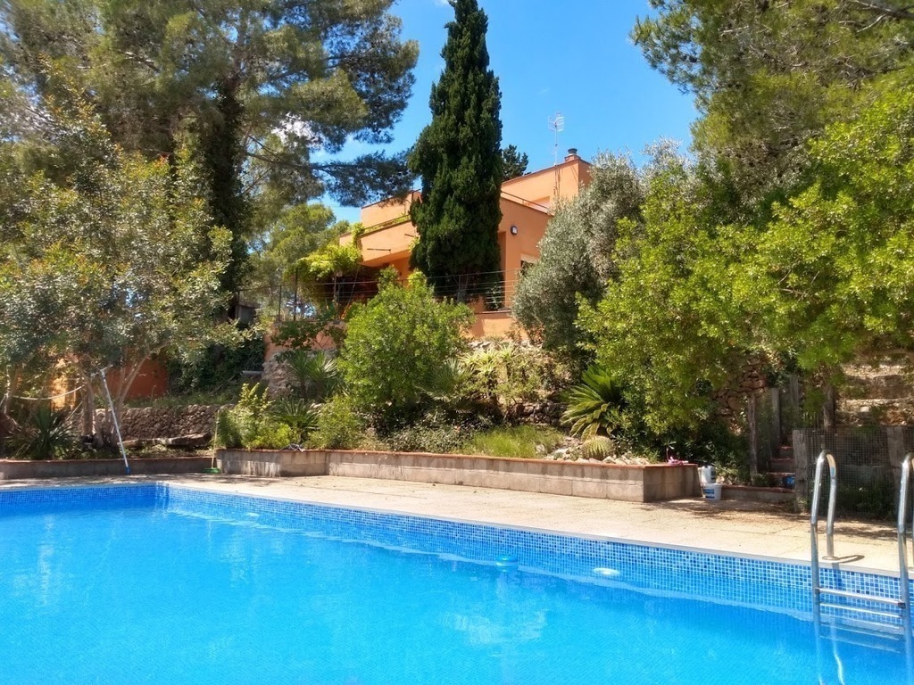 The house from the swimming pool