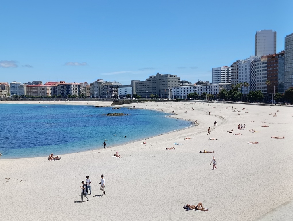 Riazor and Orzán beaches