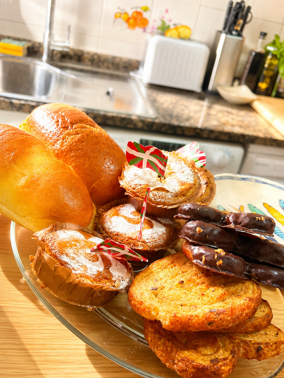 Traditional Basque breakfast and local treats