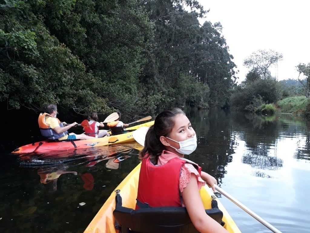 paseo en kayak por la ría