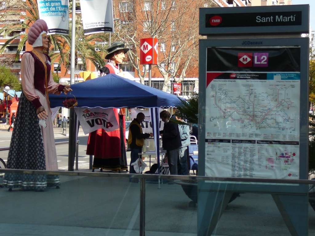 Sant Martí Subway Station (200 m)