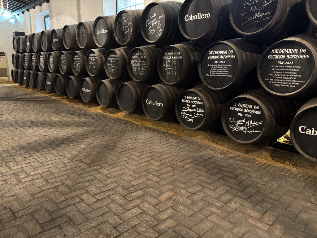 The solera method of storing sherry