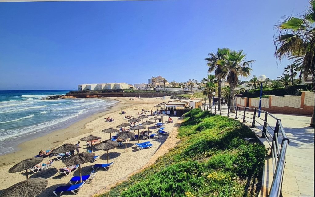 Playa Flamenca 15 minuts walk from us