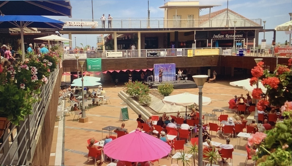 A lots of restaurants and bars, 15 min walk from us.