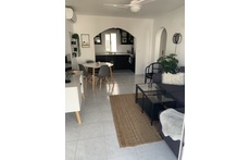 Living room and kitchen. Sofa bed for 2 people.