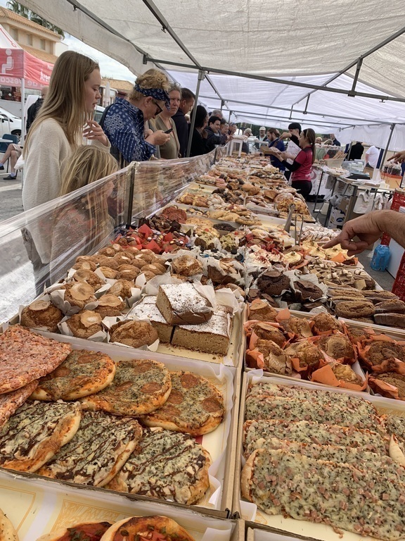 Large market every Saturday all year round. 5 min walk from us.