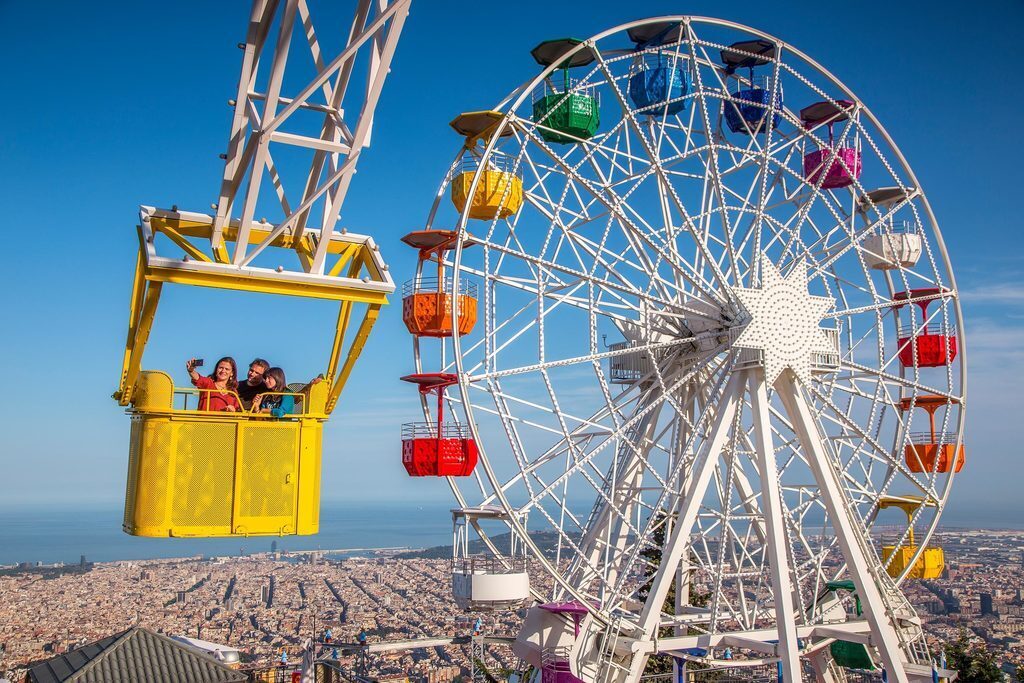 TIBIDABO amusement park (you need to take a metro and then commute to a shuttle that takes you directly to TIBIDABO)