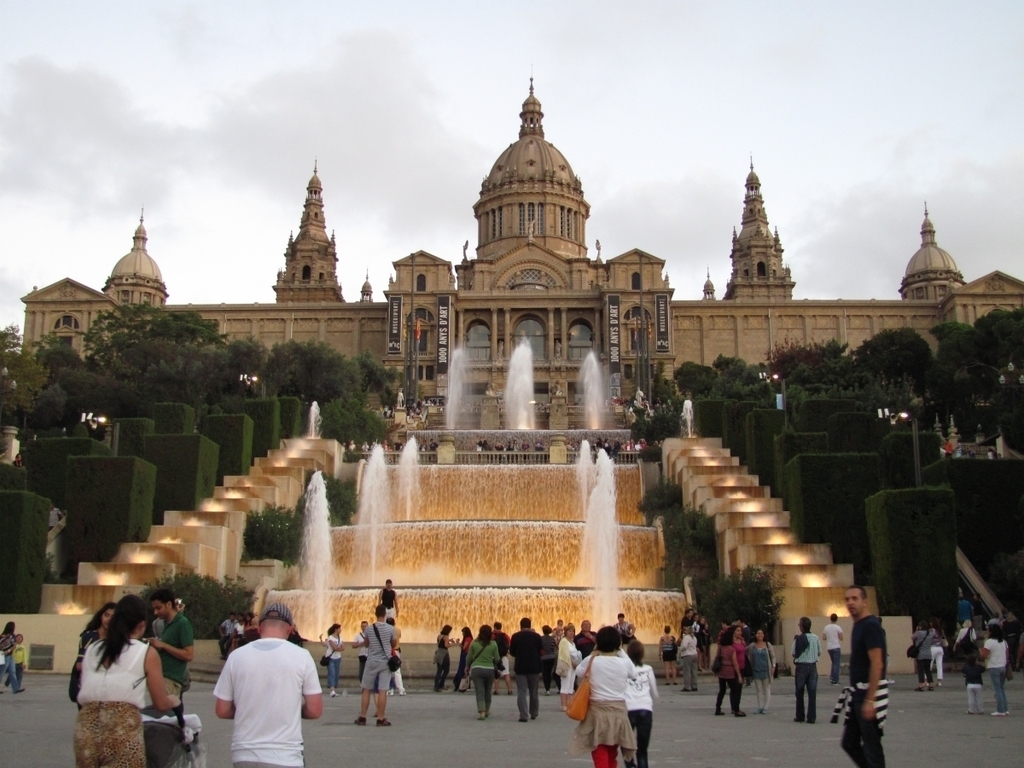 Montjuïc Palace with very nice surroundings (easily reachable by metro)