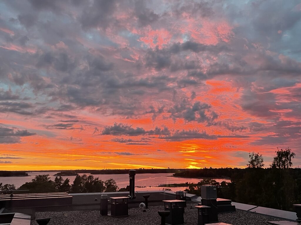 Sunset from the terrace