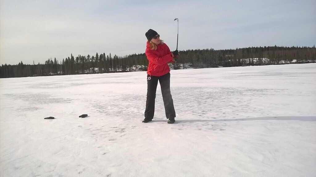 Winter-golf on ice!