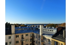 Sea view from kitchen and bedroom