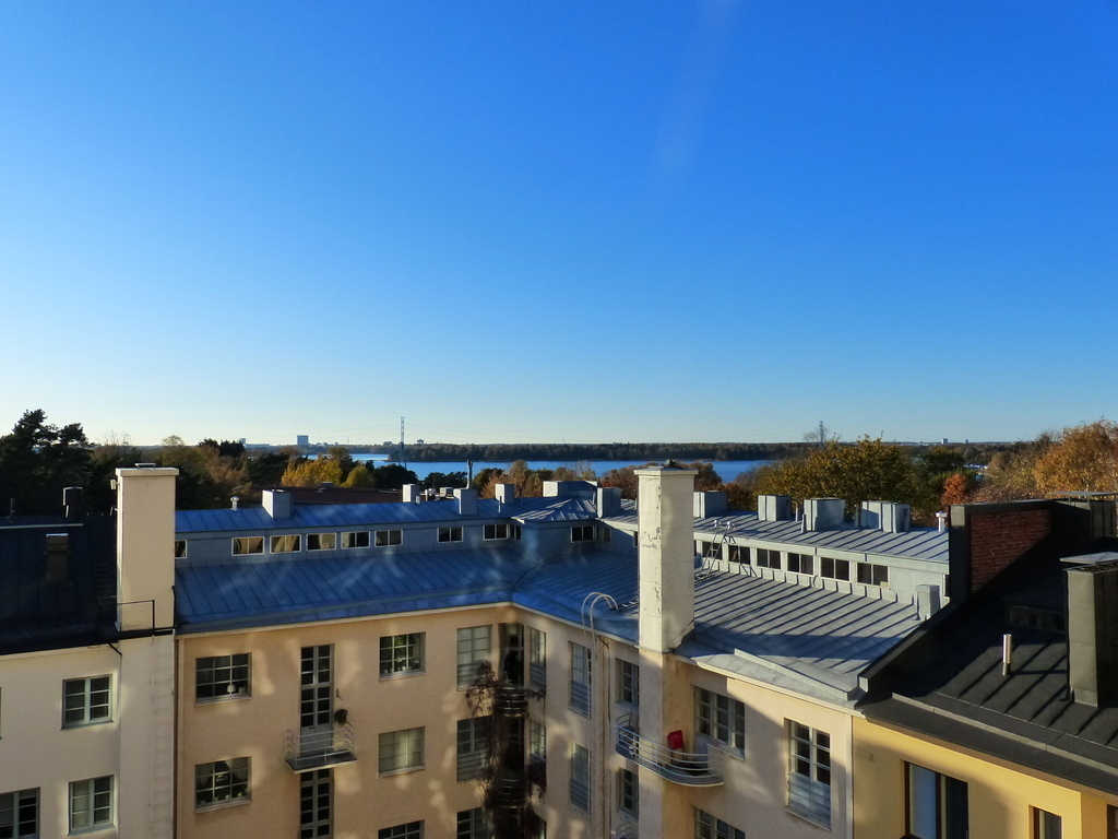 Sea view from kitchen and bedroom