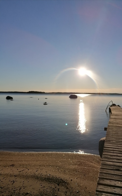 Summer cottage beach