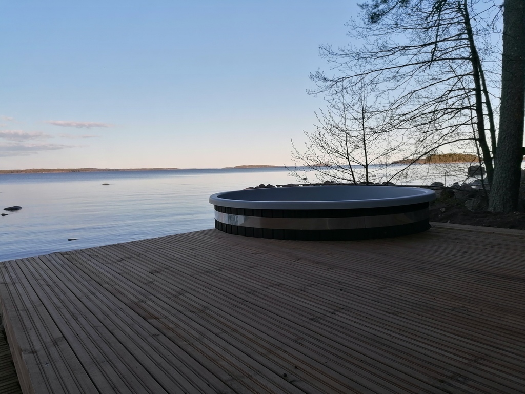 Hot tub in  our summer cottage