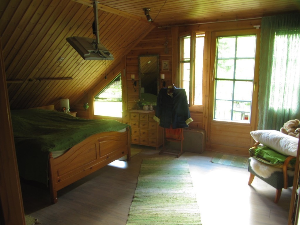 One of the bedrooms upstairs