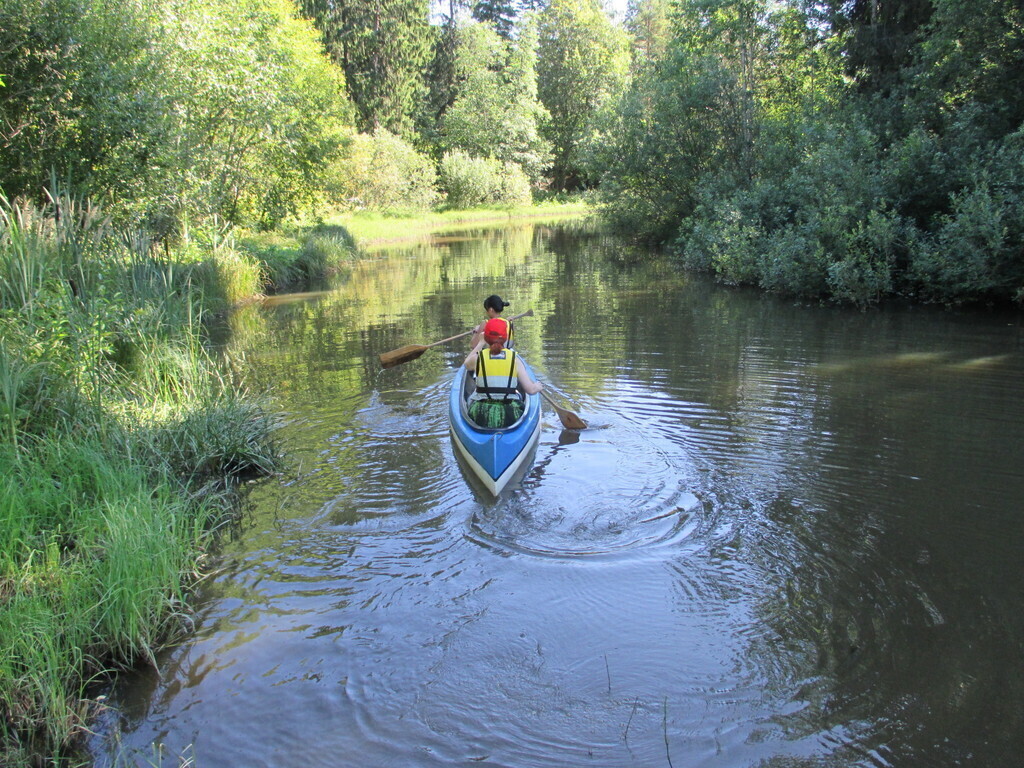 Canoeing in our river