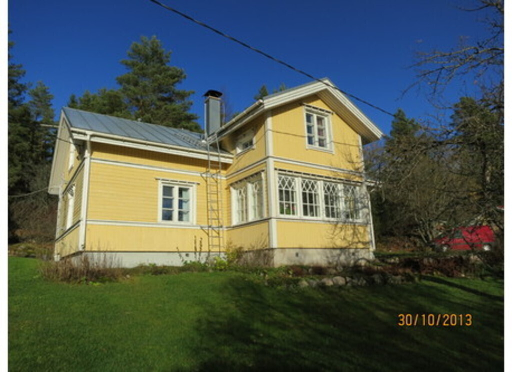 Our house in late autumn sun