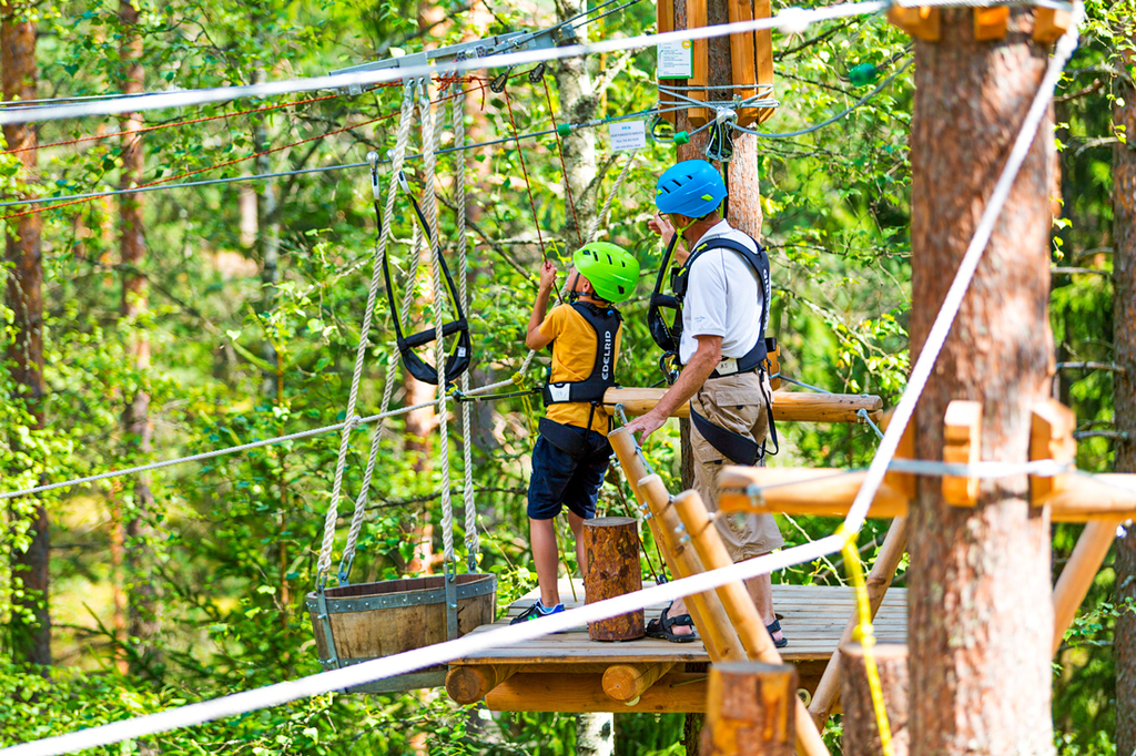 The adventure park Seikkailusveitsi in Hyvinkää, 4km distance from home.