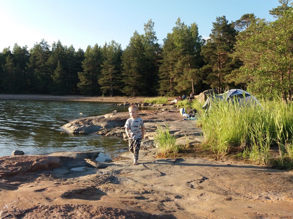 Our favorite: Camping in beach of Störvik, camp fire place, 2 hour drive, www.uuvi.fi