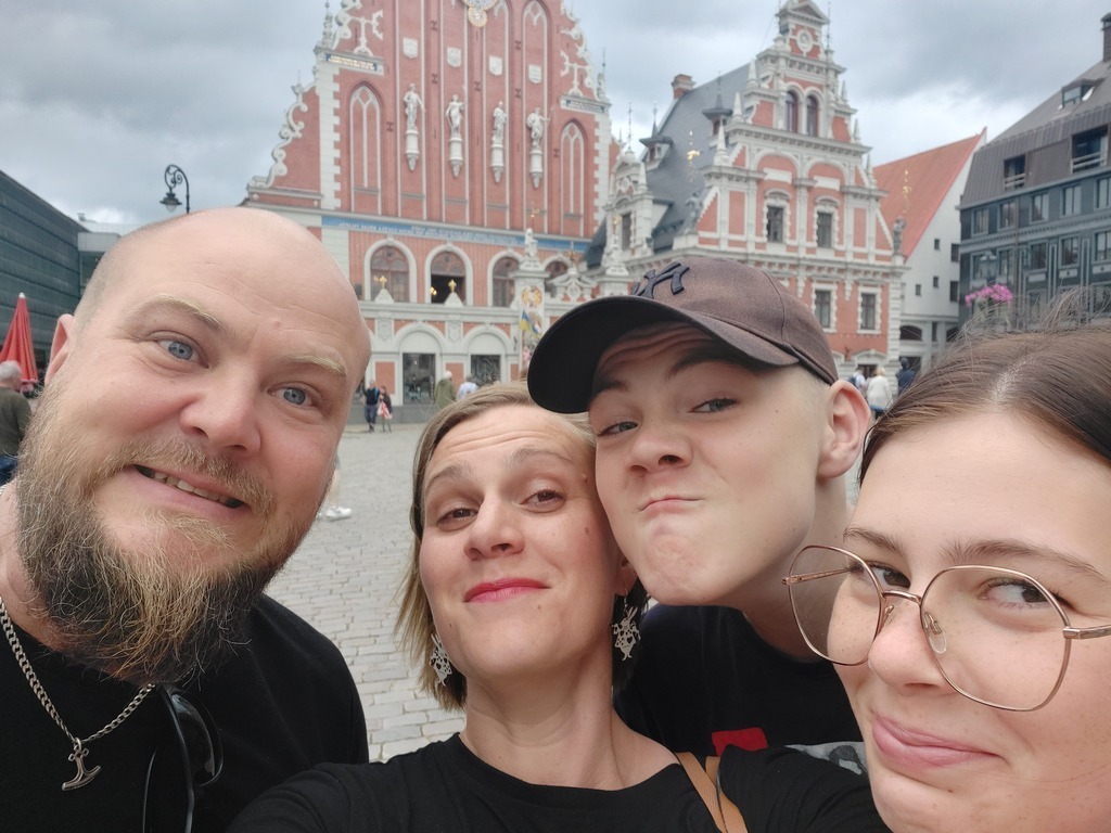 Our family in Riga.