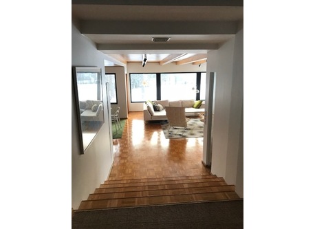 View from entrance hall to living room