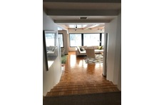 View from entrance hall to living room