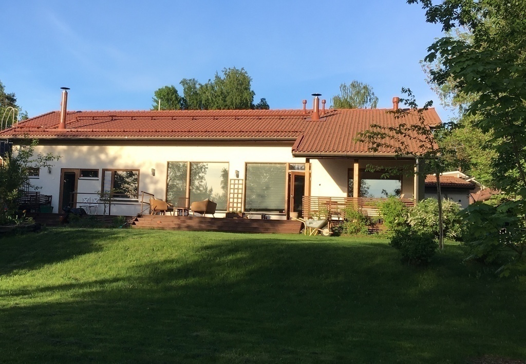 Our home from the garden side