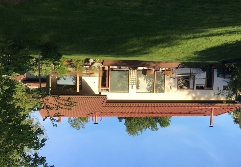 Our home from the garden side