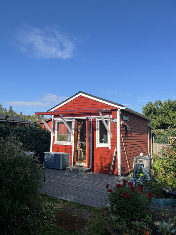 Our summer cottage in a community garden