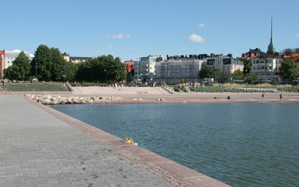 Eiranranta beach, our home beach. 10-15 min walking distance.