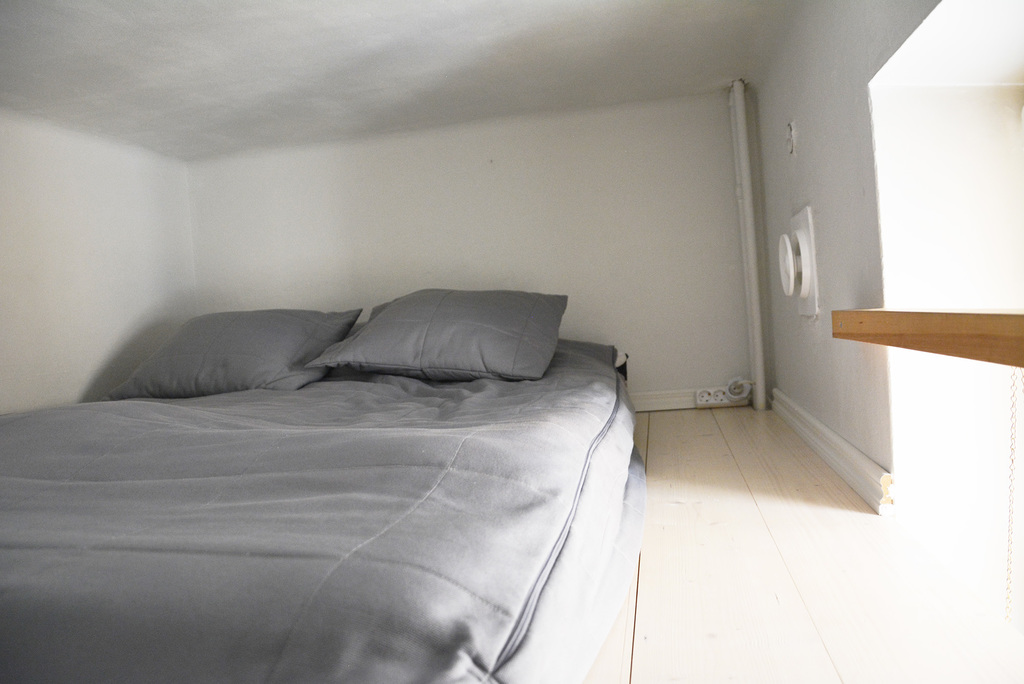 Loft bed of the atélje room.