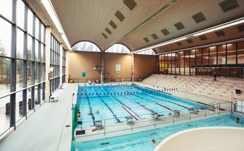 Pirkkola swimming hall, indoor and outdoor pools