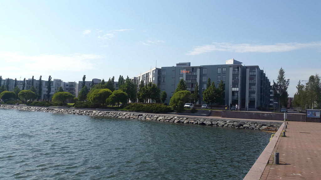 There's my home where you see a tiny red mark.