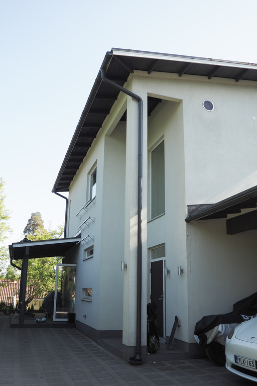 Exterior of house and garage